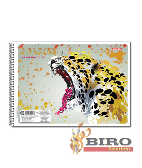 Album pentru desen cu spirală, 30 foi, GOLD BRISK